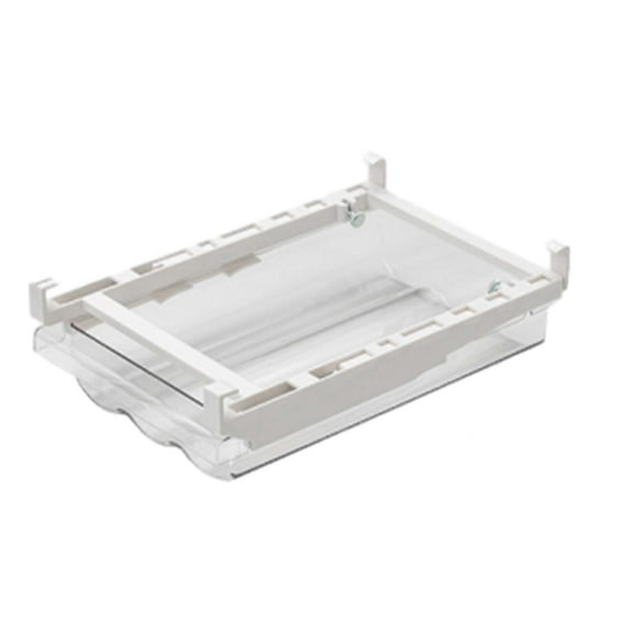 Nkmbld Storage Containers for Party Refrigerator Organizer Bins Large Capacity Eggs Tray Clear Plastic Container Drawer for Eggs Home Organization, White