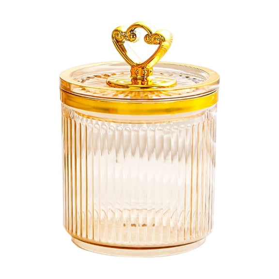 Nkmbld Storage Containers Plastic Sealed Jars Kitchen Organizer Clear Storage Jars with Lids, Ideal for Lunch, Meal Prep, and Leftovers, Gold