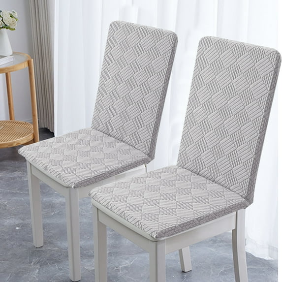 Nkmbld Stretch Dining Chair Covers Slip Proof Chair Covers for Dining Room Removable Kitchen Dining Chair Protector for Dining Room Hotel, Gray