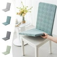 thumbnail image 1 of Nkmbld Stretch Dining Chair Covers Slip Proof Chair Covers for Dining Room Removable Kitchen Dining Chair Protector for Dining Room Hotel, Green, 1 of 8