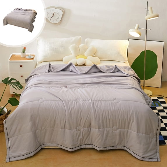 Nkmbld Summer Cool Quilt Queen Size, Soft Breathable Air Conditioning Quilt, Lightweight Double-Sided Cooling Comforter Blanket, Machine Washable