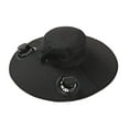 thumbnail image 1 of Nkmbld Summer Fisherman Hat Men Women Wide Brim Sun Hats with 2 Solar Fan Waterproof Breathable Bucket Hat Outdoor Fishing Hat for Hiking Camping, Black, 1 of 5