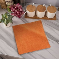 Nkmbld Super Soft and Highly Absorbent Fleece Bath Towels Kitchen Cloths 30x30, Orange