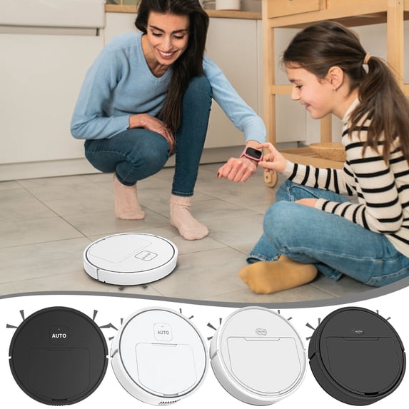 Nkmbld Sweeping Robot with Low Noise Operation Intelligent Household Cleaning Machine Fully Automatic Mopping Machine Room Vacuum Cleaner, White