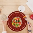 thumbnail image 1 of Nkmbld Table Placemats Rose Round Placemat for Dining Table, Durabled Rubber Placemats Heat Resistants Non-Slip Table Mats for Kitchen Dining Table Decor, 1 of 8