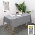 thumbnail image 1 of Nkmbld Tablecloth for Kitchen Disposable Tablecloths Solid Color Party No Wash Tablecloths Padded Table for Parties Picnics and Events, Silver, 1 of 7