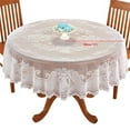thumbnail image 1 of Nkmbld Tablecloth for Kitchen Table Cloth Cover White Vintage Lace Tablecloth Home Party Xmas Decor, Multicolor, 1 of 7