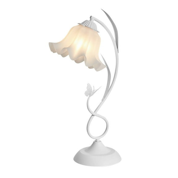 Nkmbld Portable Night Light Bedroom Bedside Table Lamp, Cream Campanula Flower Lamp, Girl Gift, High-end Atmosphere Night Light