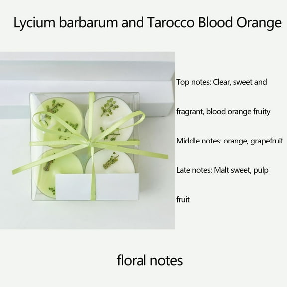 Nkmbld Tealight Candles, White and Green Beeswax Soy Wax Tea Light Candles with Dried Flower Decoration Long Lasting Ideal for Relaxation Spa and Gifts