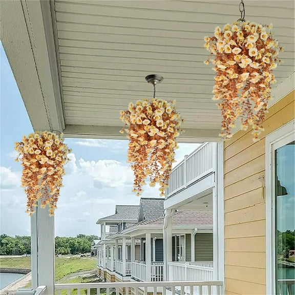 Nkmbld Thanksgiving Decorations Outdoor Simulated Rose Artificial Flower Living Room Ceiling Decoration