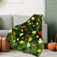thumbnail image 1 of Nkmbld Thanksgiving Fleece Throw Blanket Yellow Maple Leaf Blanket Portable Flannel Blanket for Sofa, Couch, Chairs and Bed, 1 of 8
