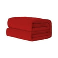 thumbnail image 1 of Nkmbld Throw Blanket for Couch, Corals Velvet Blanket Solid Color Super Soft Air Conditioning Fleece Blanket for Sofa Bedroom Living Room, Red, 1 of 8