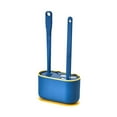 thumbnail image 1 of Nkmbld Toilet Bowl Brush with 3 Type Brush(Round Brush + Flat Brush + Slit Brush) Toilet Bowl Brush Clean Every Corner of The Toilet, Blue, 1 of 7
