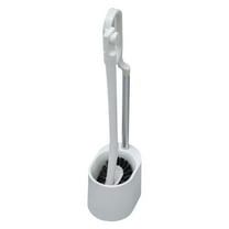 Nkmbld Toilet Brush and Holder Set for Bathroom Cleaning Toilet Brush with Quick Drying, White