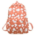 thumbnail image 1 of Nkmbld Travel Backpacks for Adults Cute Cow Print Backpack Fashionable and Versatile Large Capacity Backpack, Orange, 1 of 7