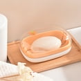 thumbnail image 1 of Nkmbld Travel Soap Box with Lid, Double Layer Shatterproof Bar Soap Holder, Travel Size Toiletries Essentials for Camping, Gym, Bathroom, Orange, 1 of 7