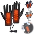 thumbnail image 1 of Nkmbld Usb Heated Gloves Winter Warm Heated Thermal Gloves for Hiking Skiing Outdoor Sports, Winter Waterproof Ski Snow Warm Touch Screen Gloves for Women Men, 1 of 9