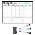 thumbnail image 1 of Nkmbld Wall Calendar Dry Erasable Calendar Magnetic Calendar for Fridge Kitchen Board Calendar for Refrigerator, Reusable Monthly Weekly Planner, White, 1 of 8