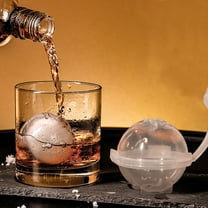 Nkmbld Whiskey Ice Mold Whiskey Round Ice Maker Ice Box Large Spherical Ice Mold Make Trays, Easy Release, for Chilled Drinks, Whiskey & Cocktails, BPA-Free