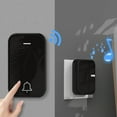 thumbnail image 1 of Nkmbld Wireless Doorbell Chime Kit, Doorbell Wireless Door Chime Doorbell 1 Plugin Receivers 200M Long Range Weatherproof Elderly Pager, Black, 1 of 9