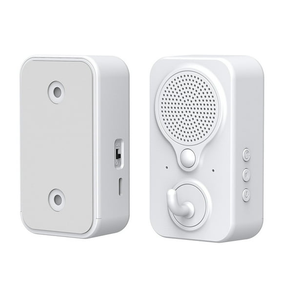 Nkmbld Wireless Doorbells for Home, Intelligent Sensing Doorbell Door Reminder Device with 20 Voice Broadcasts Supporting DIY Self Built Voice Recording, White