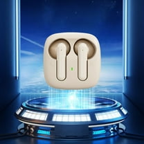 Nkmbld Wireless Earbuds Hot Selling Wireless Bluetooth Earphone with New Appearance Semi in Ear Low Latency Long Battery Life Sports Earphones, Beige