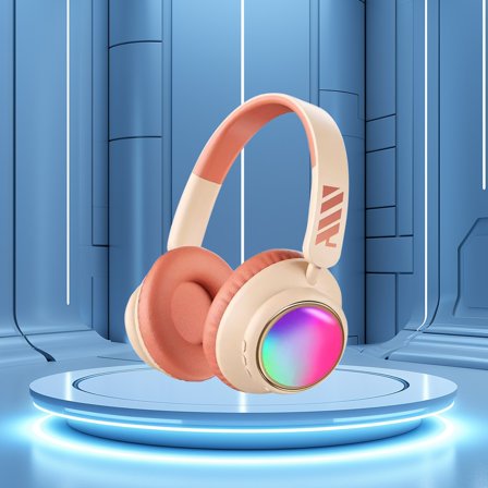 Nkmbld Wireless Earbuds New Wireless Bluetooth Headset with Heavy and Long Battery Life Gaming Headset, Orange