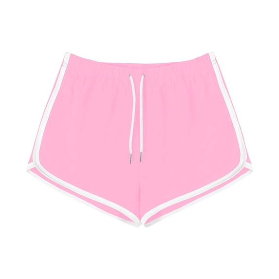 Nkmbld Womens Running Shorts Drawstring Elastic Waist Solid Lightweight Gym Workout Pants