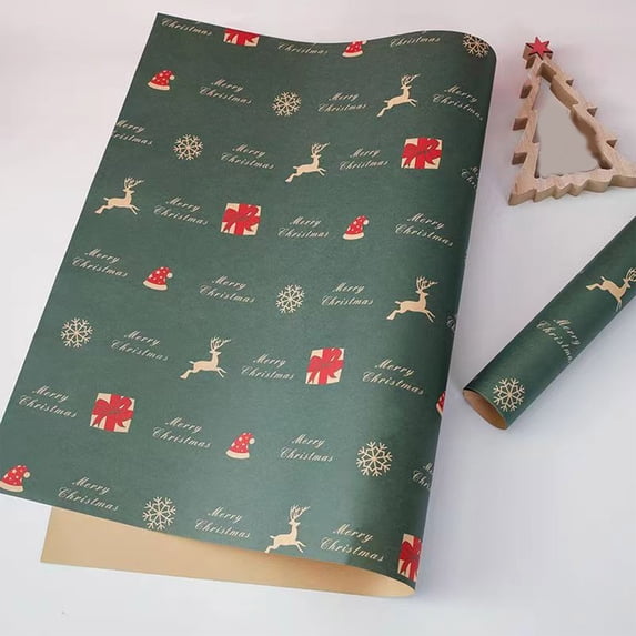 Nkmbld Wrapping Paper Sheet Folded Christmas Wrapping Paper for Birthday Valentine's Day Wedding Christmas Holiday and All Occasions
