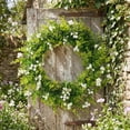 thumbnail image 1 of Nkmbld Wreaths for Front Door, Wildflowers Wreath Artificial Silk Wreath for Spring Summer Front Door Window Wall Wedding Farmhouse Festival Decor, 1 of 9