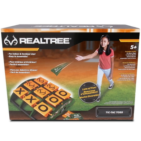 NKOK: Realtree Tic-Tac-Toss Game Set - Blends Tic-Tac-Toe & Bean Bag Toss, Indoor & Outdoor Play, Camo Design, Family Activity, Lawn-Party-Beach Game