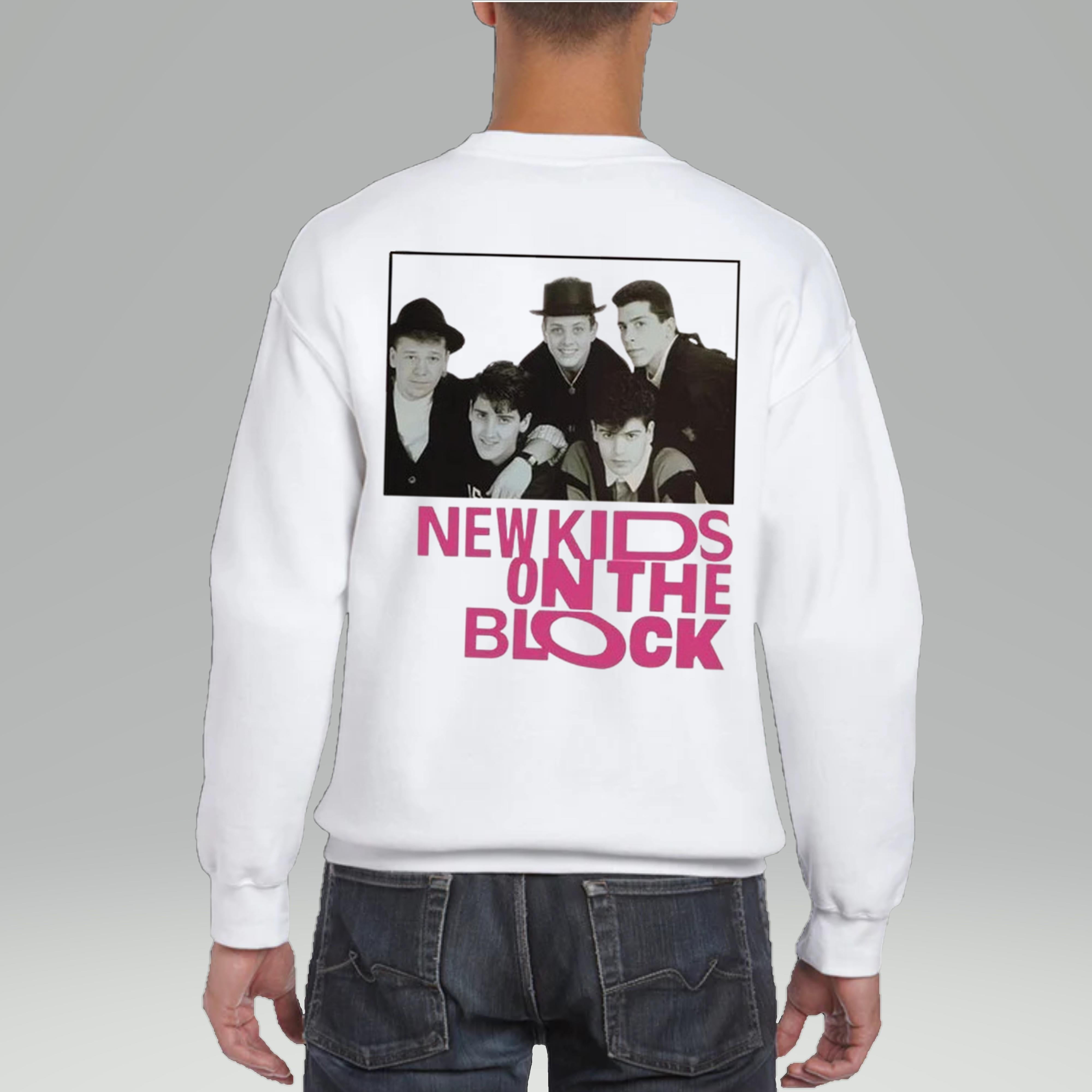Nkotb New Kids On The Block 2024 Tour Black SweatSweatshirt Back Side