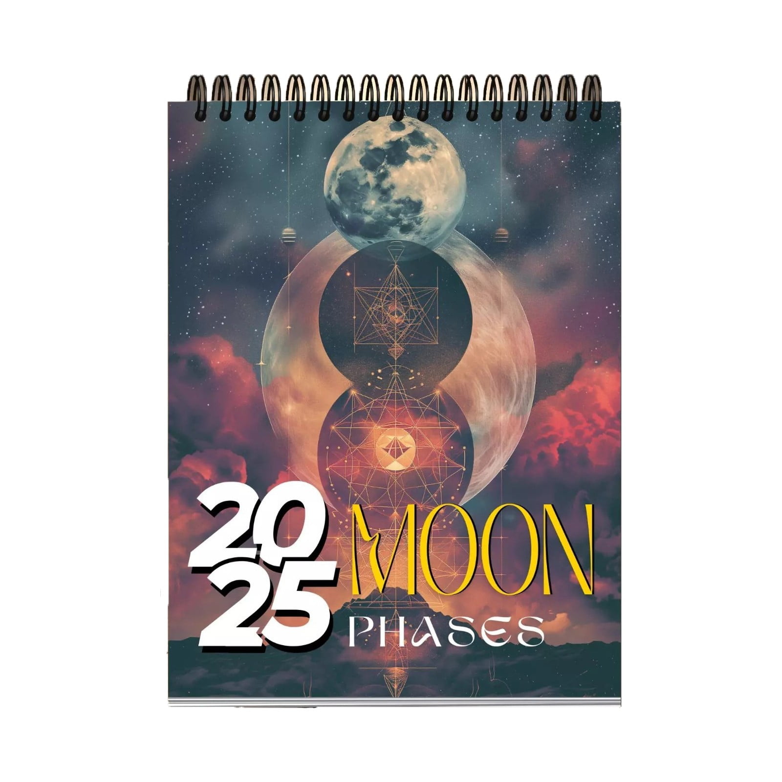Nksudet Calendar 2025 Moon Phases Calendar 12 Month Calendar L.unar