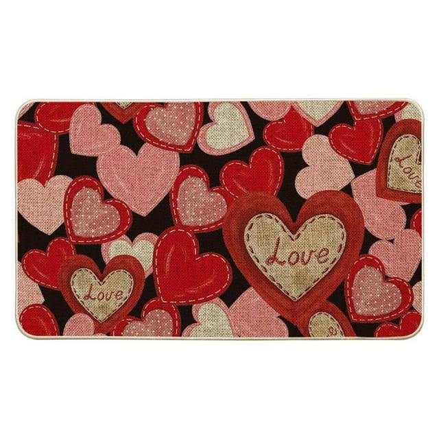 Nksudet Valentine's day Carpet Valentine's Day Decorative Door