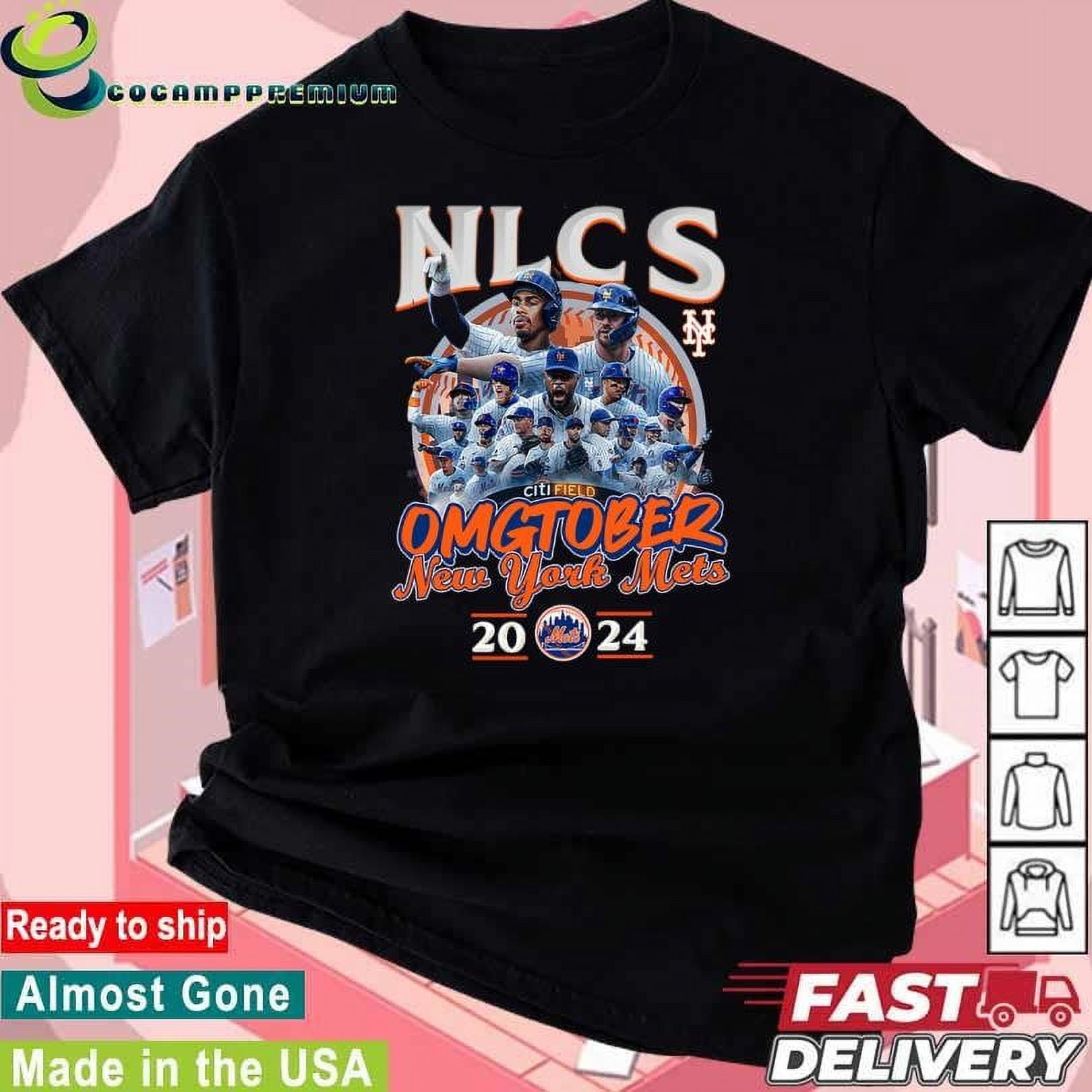 Nlcs 2024 Omgtober New York Mets Team Shirt