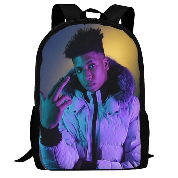 Nle Choppa Backpack,3d Print Laptop Backpack Lightweight Casual Daypack Bookbag Multi-Function Travel Backpack 16.5 In