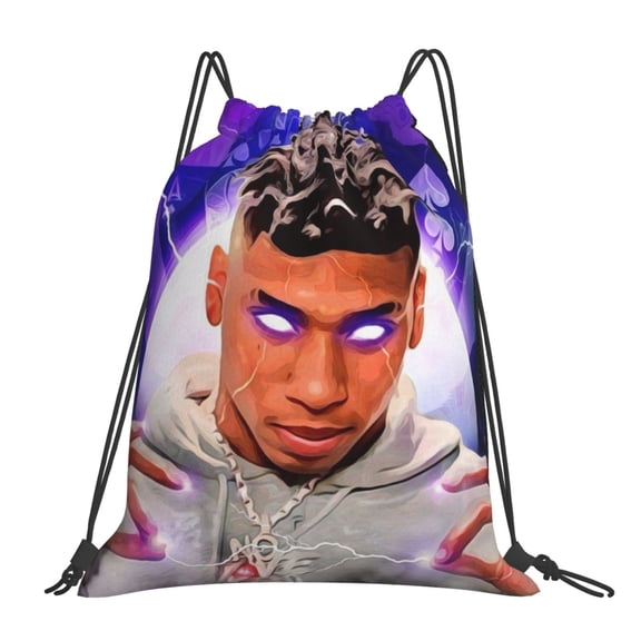 Nle Choppa Drawstring Backpack Sport Gym Bag For Yoga Swimming Gymsack Sport Strap Pack Bag