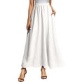 thumbnail image 1 of Nlife Women Bohemian Elastic Waistband Side Pocket Pleated Maxi Skirt, 1 of 7