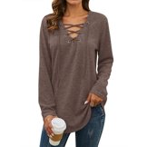 Round Neck Long Sleeve Splicing Bandage Set