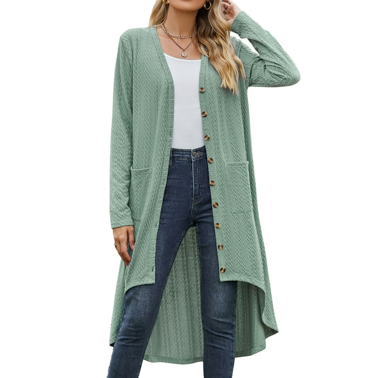 Open front high low cardigan sales