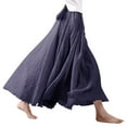 thumbnail image 1 of Nlife Women's Bohemian High Waist Flowy Double Layer Maxi Skirt, 95CM, 1 of 9