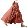 thumbnail image 1 of Nlife Women's Bohemian High Waist Flowy Double Layer Maxi Skirt, 1 of 9