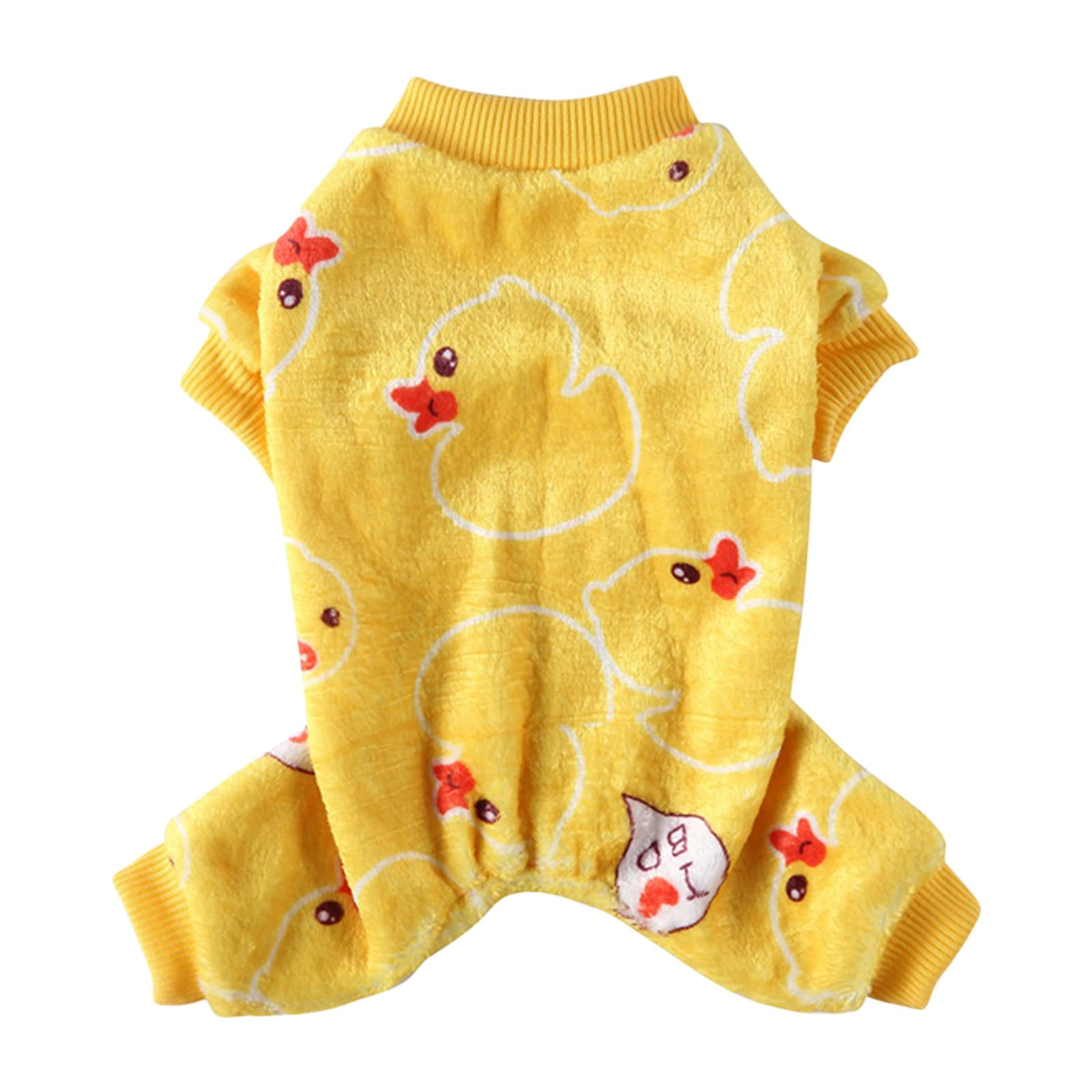 Nlsdqey Pet Clothes Sweet Dog Pajamas Soft Coral Fleece Pet Clothes