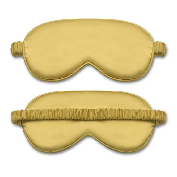 Nmdmisc 1 Pack Sleep Eye Mask,Silk Eye Mask with Elastic Strap,Blindfold,Soft Silk Sleeping Mask for Girls,Women,Men (Gold)