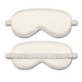 thumbnail image 1 of Nmdmisc 1 Pack Sleep Eye Mask,Silk Eye Mask with Elastic Strap,Blindfold,Soft Silk Sleeping Mask for Girls,Women,Men (White), 1 of 7