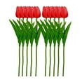 thumbnail image 1 of Nmdmisc 10Pcs Tulips Artificial Flower Real Touch Fake Tulip Fake Flowers for Mother's Day 13.7" Faux Tulips Artificial Tulip Flowers for Vase Centerpieces Home Wedding Bouquet, 1 of 6
