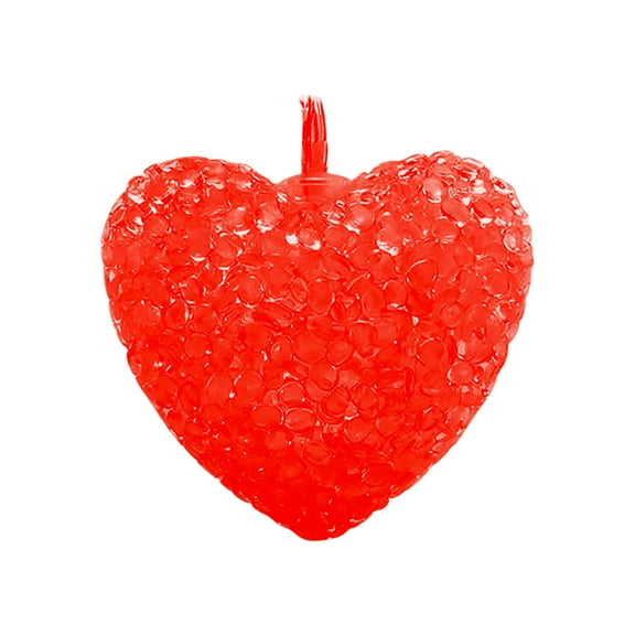 Nmdmisc 10ft Heart String Lights Valentine's Day Heart Plastic Light Set Battery Operated Fairy String Lights for Valentines,Wedding,Christmas,Birthday Party Decor (Red)