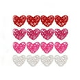 thumbnail image 1 of Nmdmisc 16pcs Valentine's Day Heart Rattan Wicker Balls Heart Shape Hanging Ornaments Vase Bowl Fillers for Wedding Valentine's Day Party Home Decor Table Tree Decorations, 1 of 5