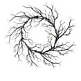 thumbnail image 1 of Nmdmisc 17" Halloween Black Branch Wreath Spooky Gothic Twig Halloween Wreaths for Front Door Artificial Dead Branches Sign Hanging Decorations Indoor Outdoor for Home Wall Window, 1 of 6