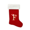 thumbnail image 1 of Nmdmisc 18" Red Knit Monogram Christmas Stockings,Personalized Initial Christmas Stocking,Children's Gift Bag,Family Holiday Xmas Party Decor (Letter F), 1 of 4